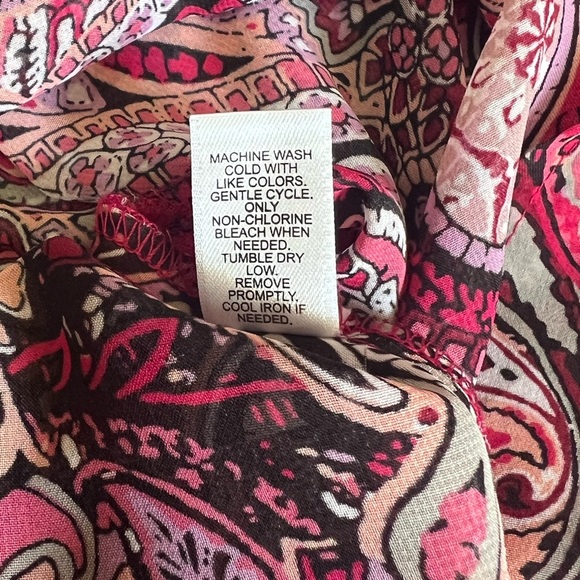 Bohemian Pink and Purple Paisley Swim Coverup - Picture 5 of 12